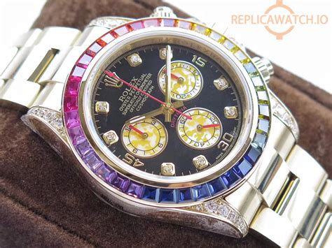 fake diamond rolex watch|rolex daytona knockoff.